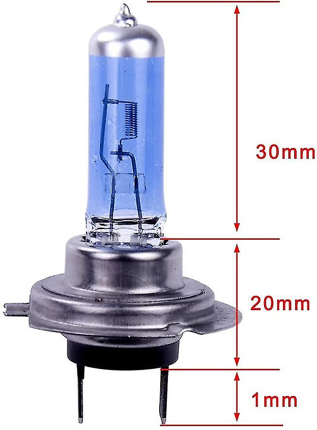 H7 Car Headlights Bulbs 12v 100w， Super Bright Low Beam White Lamp Halogen Bulb Vehicle (10 Pcs)