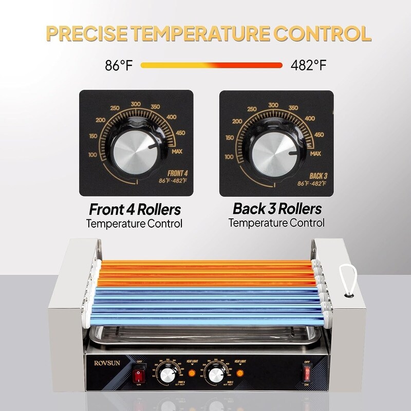 Electric Stainless Steel Hot Dog Grill Cooker Machine