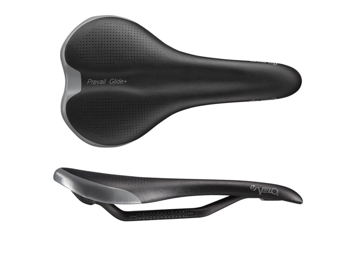 Velo Prevail Glide+ Saddle - 146mm - Black