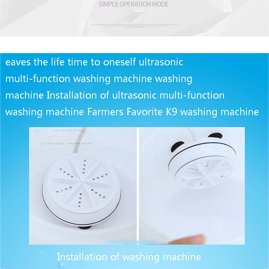 3 in 1 Mini Washing Machine Portable Personal Rotating Turbine Washer Convenient Travel Home Business Trip