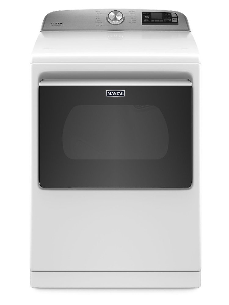 Maytag 7.4 Cu. Ft. White Smart Capable Electric Dryer With Extra Power Button