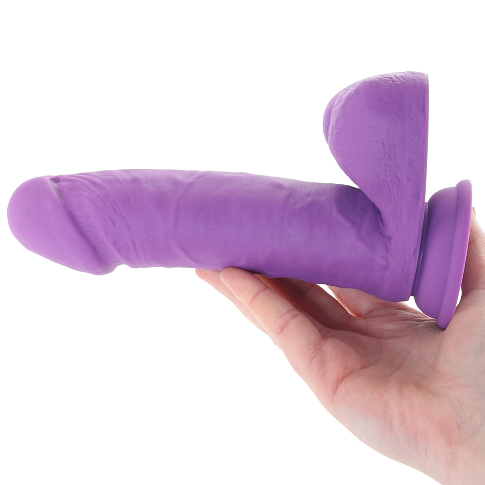 Neo Elite 8 Inch Silicone Dual Density Cock in Purple