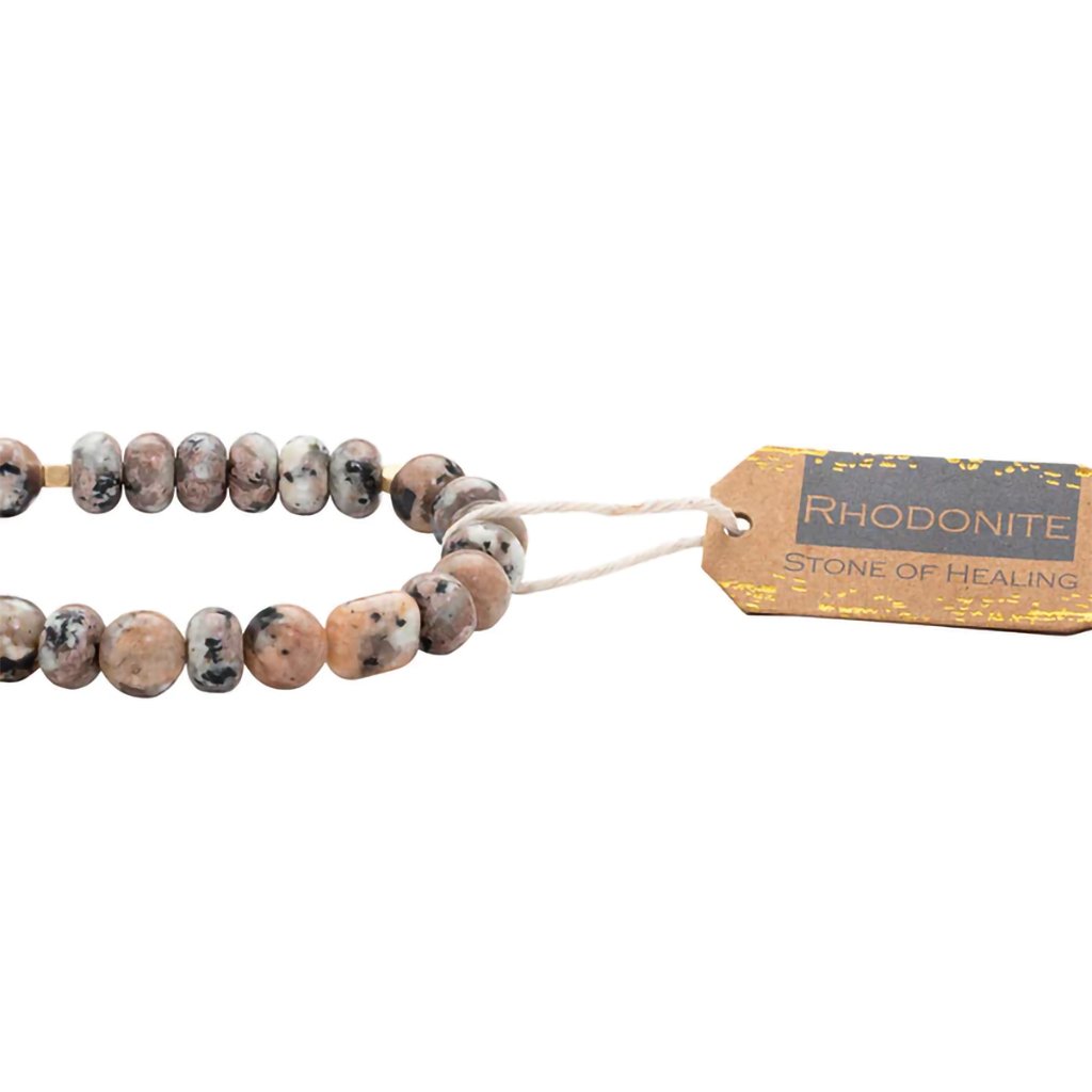 Scout Curated Wears  Stone Stack Bracelet Rhodonite - Stone of Healing