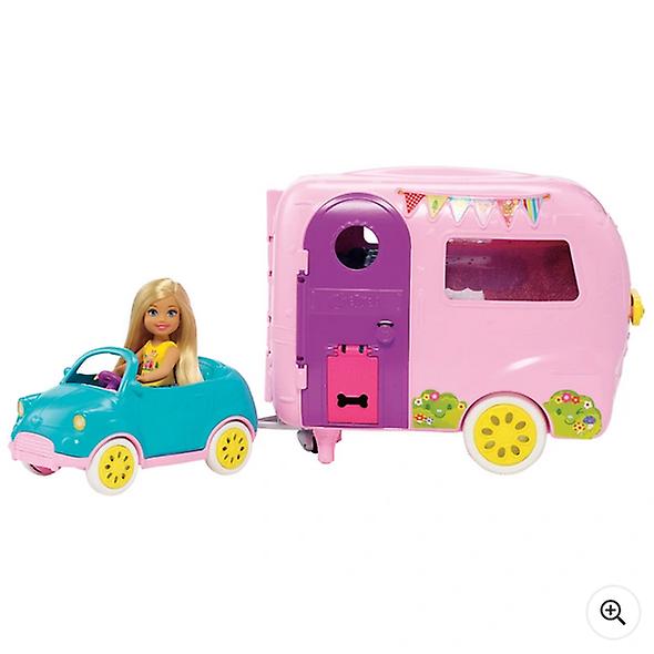 Barbie club chelsea camper with accessories