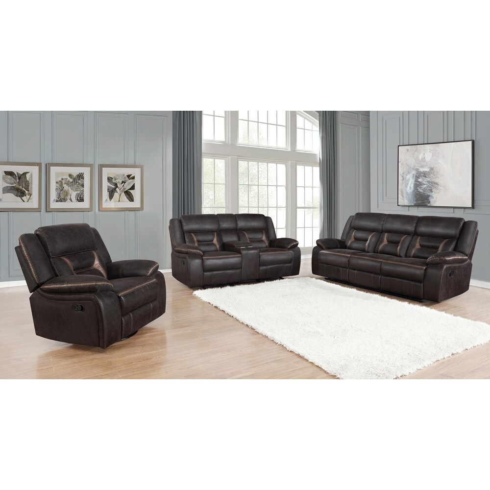 Coaster Furniture Greer 3 piece Upholstered Tufted Living Room Set