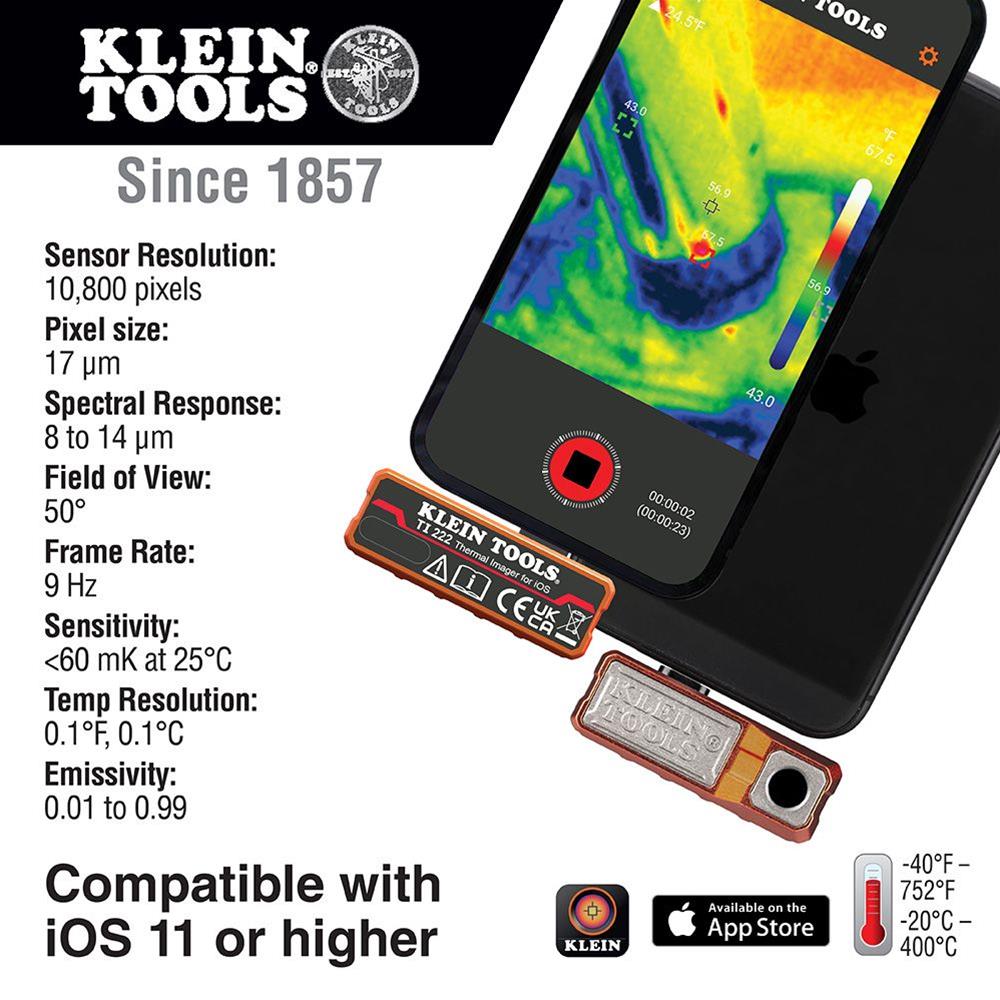 Klein Tools TI222 Klein Tools Thermal Imagers for iOS Devices