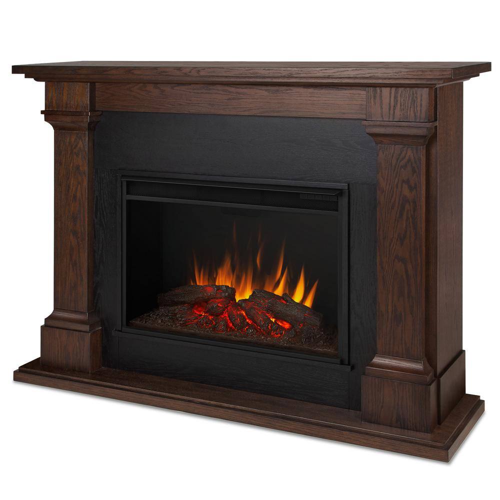 Real Flame Callaway 63 in. Grand Electric Fireplace in Chestnut Oak 8011E-CO