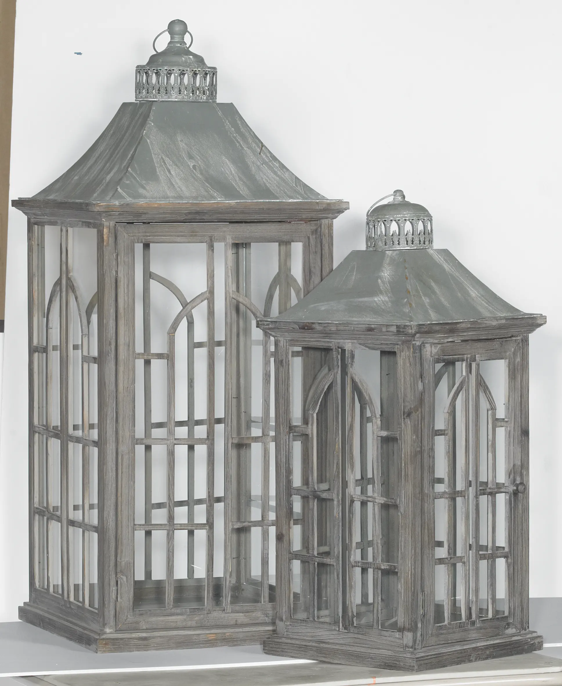 29 Inch Wooden Palladium Window Estate Lantern