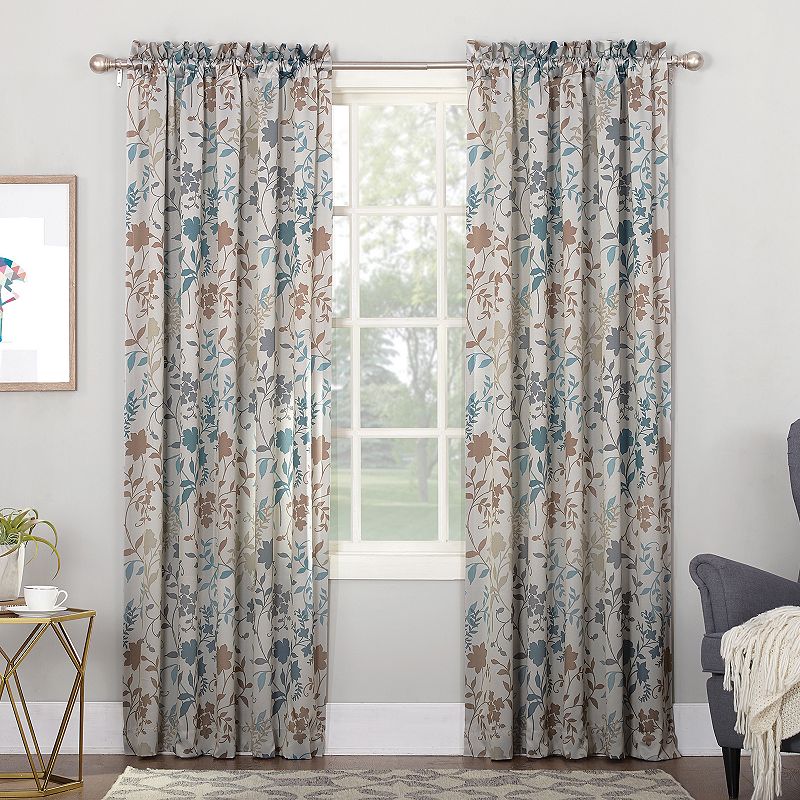 Sun Zero 1-Panel Asbury Room Darkening Window Curtain