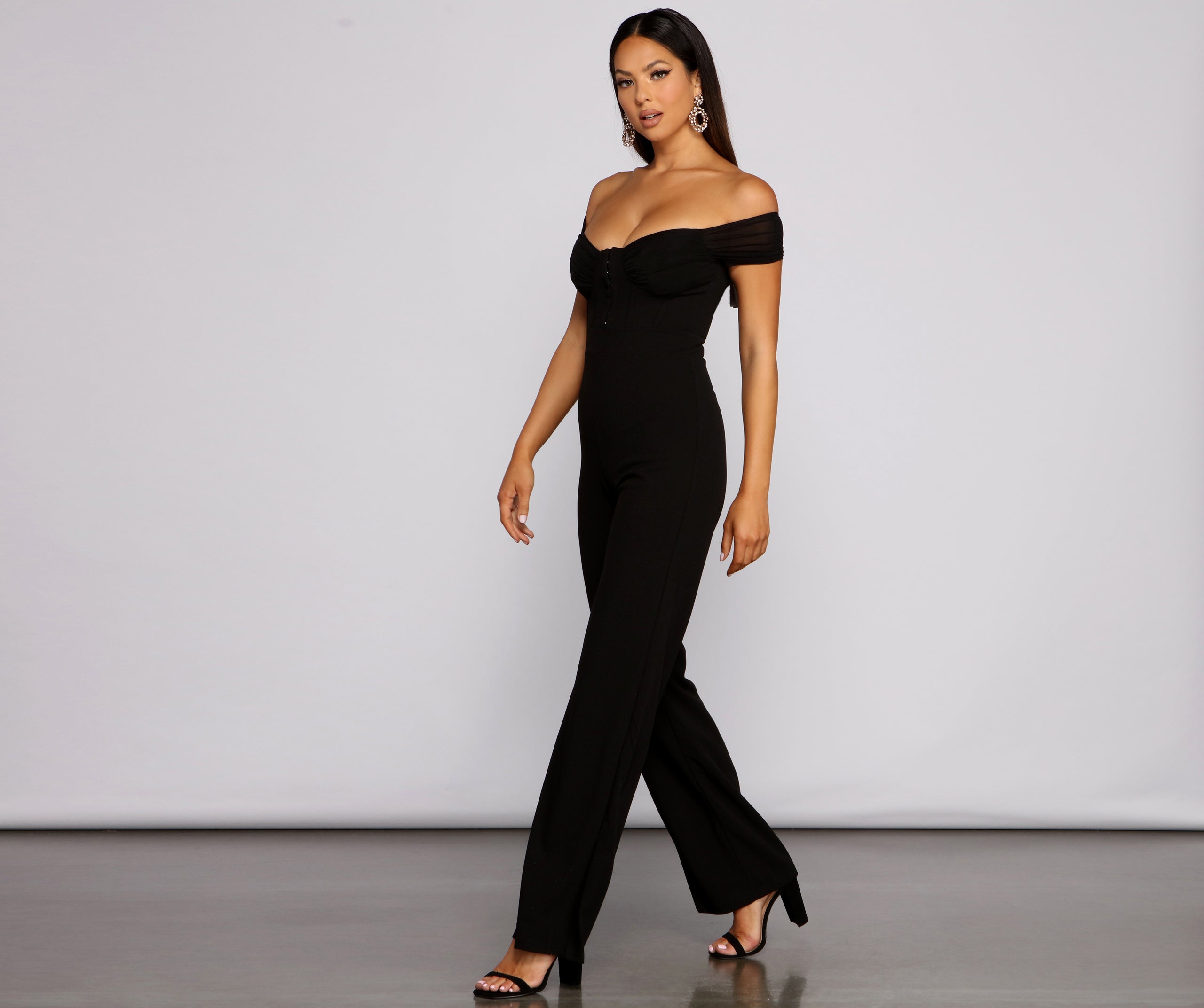 Classically Chic Off The Shoulder Jumpsuit