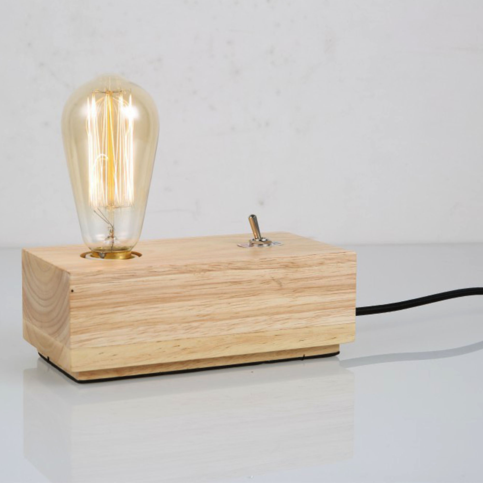 Retro Solid Wood Table  Lamp  Cy-Ltd-023