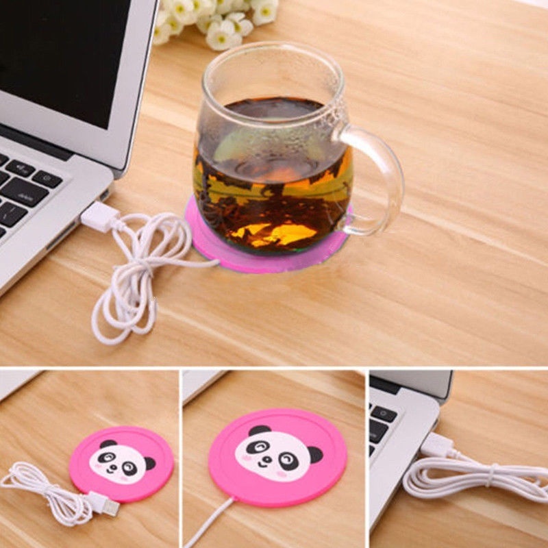 USB Warm Cup Heating Mat Warm Pad Electric Insulation Coaster for Coffee Tea