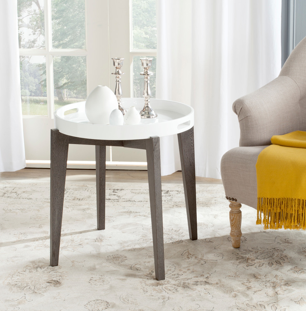 Safavieh Ben Lacquer Side Table   Transitional   Side Tables And End Tables   by HedgeApple  Houzz