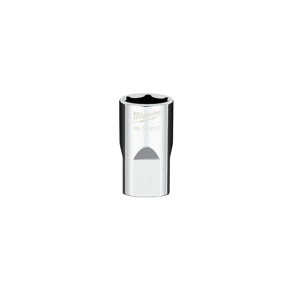 MW 1/2 in. Drive 16MM Metric 6-Point Socket with FOUR FLAT Sides 45-34-9117 from MW