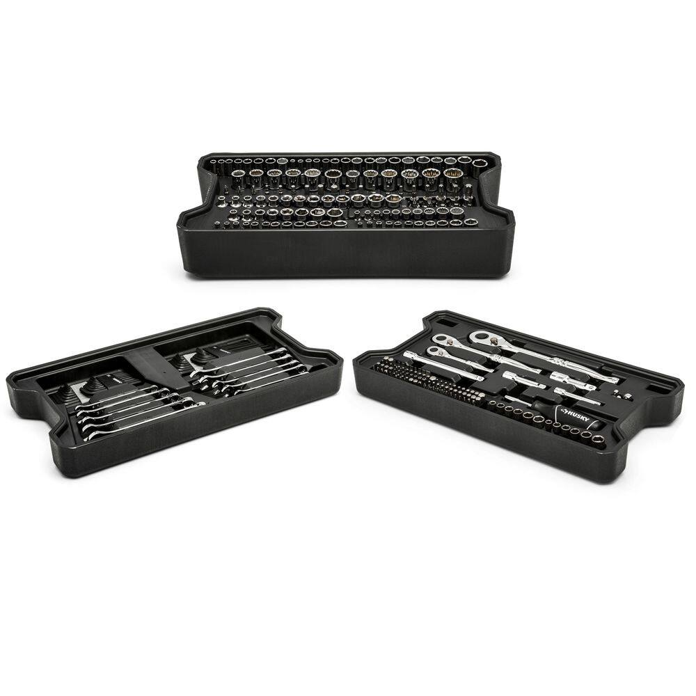 Husky Mechanics Tool Set in Connect Trays (270-Piece) H270CONNECTRM