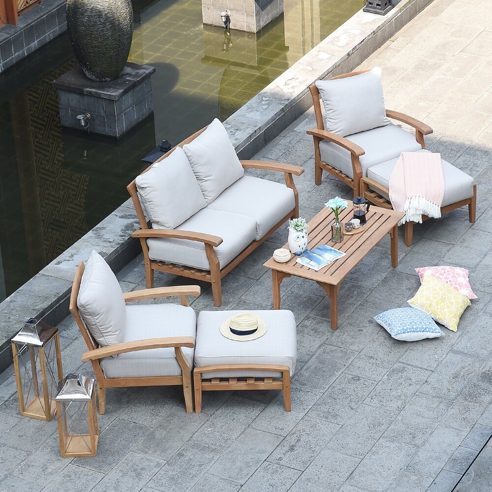 Cambridge Casual Leon Teak Patio Coffee Table