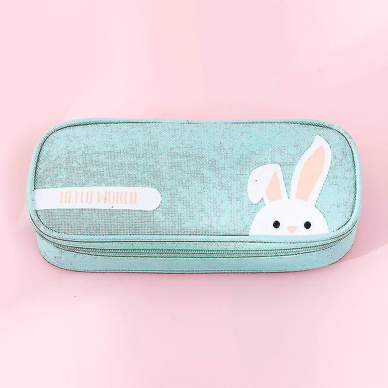 Stationery Pencil Case Zipper Oxford Cloth Cartoon Large Capacity Pencil Case