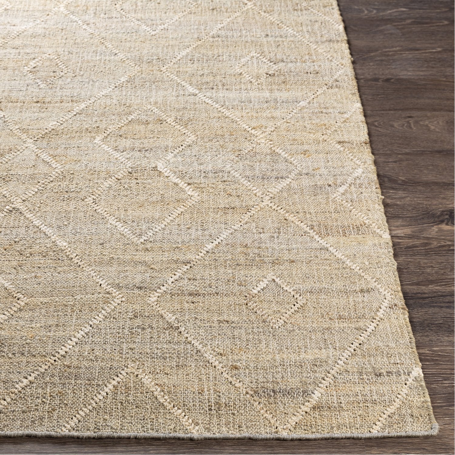 Cadence Hand Woven Rug in Camel, Cream, Khaki, Ivory, Taupe