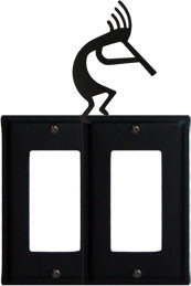 Village Wrought Iron EGG 56 Kokopelli   Double GFI...