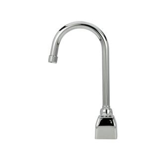 Zurn AquaSense Gooseneck Sensor Faucet with 0.5 GPM Aerator and 8 in. Widespread Cover Plate in Chrome Z6920-XL-CP8