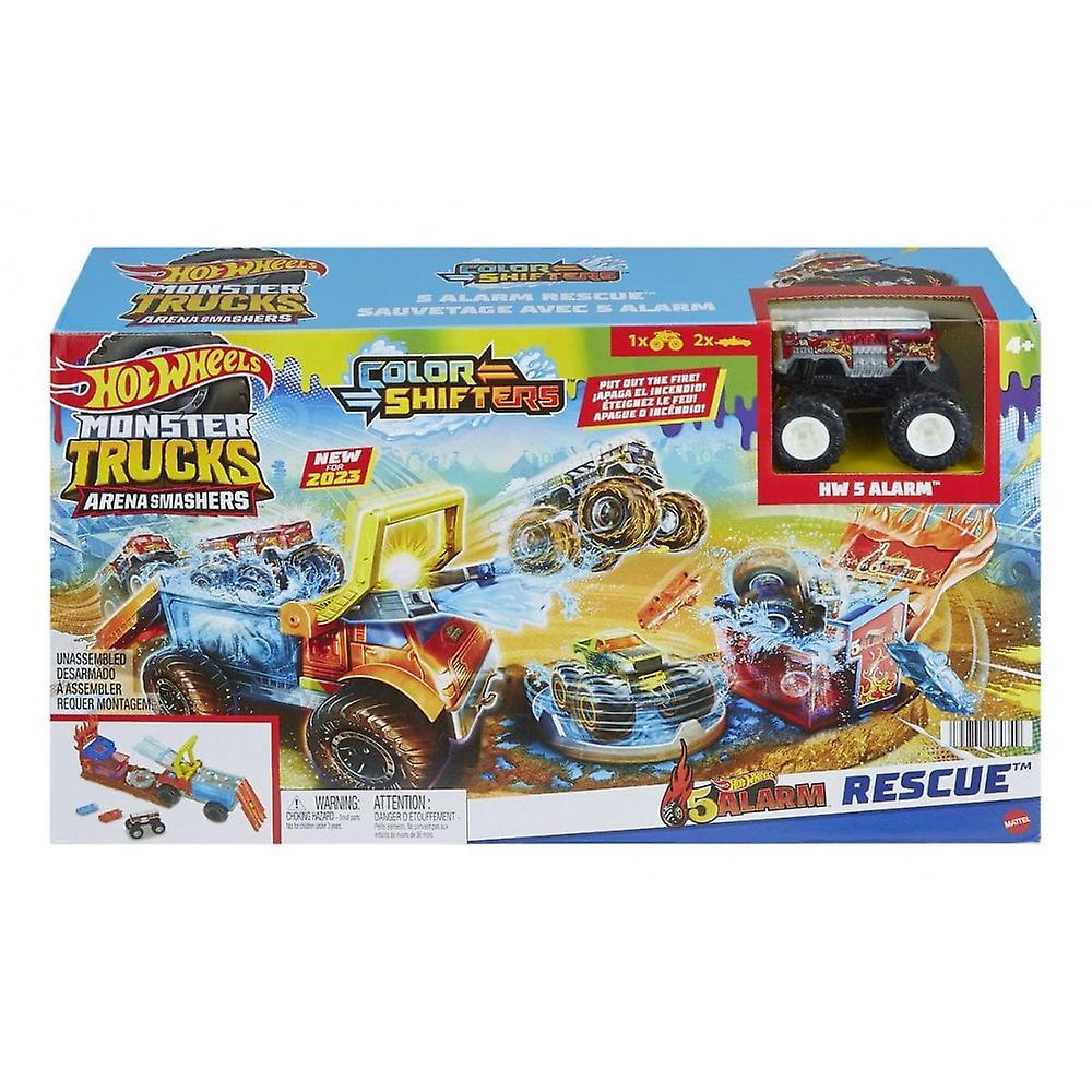 Hot Wheels Monster Trucks Arena Smashers Colour Shifters Rescue Playset