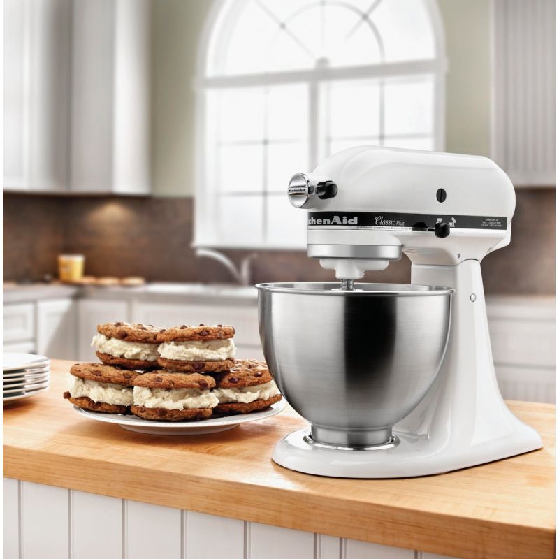 KitchenAid Classic Stand Mixer White Tilt-Head Design