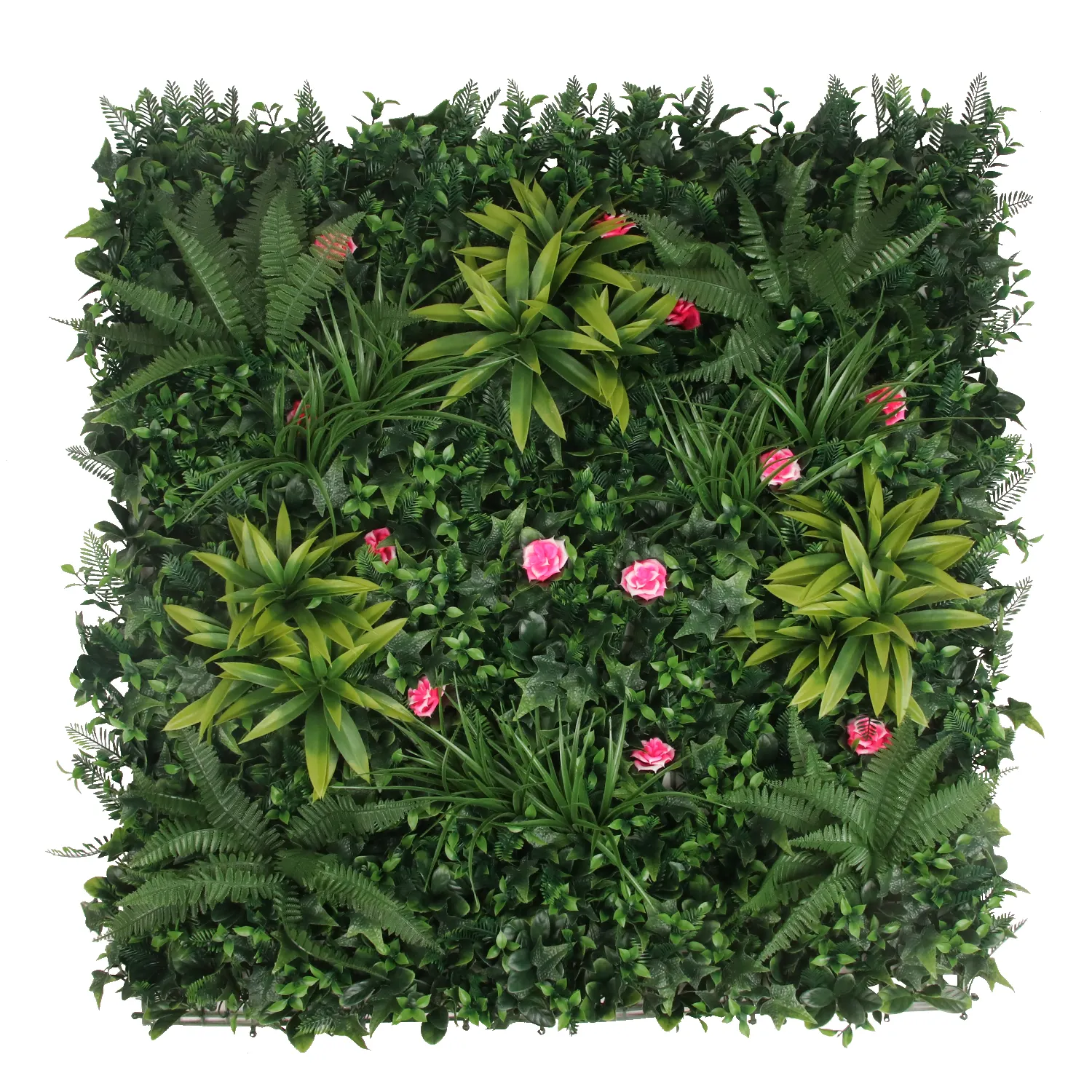 Pq24 Garden Supplies Green Hanging Grass Panels Mixed Boxwood Hedge Artificial Plant Wall for Wall Decor