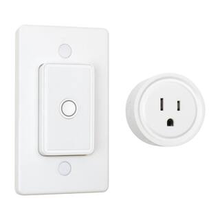 Armacost Lighting Push Button Wireless Remote Control Light Switch White 940008