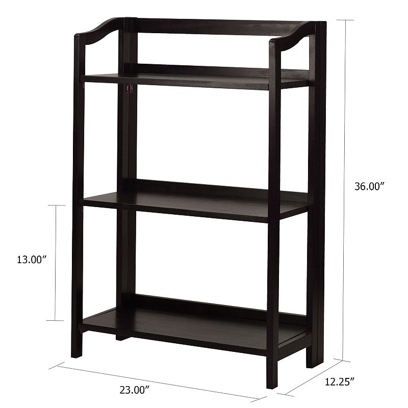 Casual Home Stratford 3-Shelf Folding Bookcase