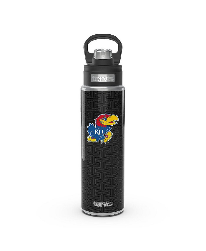 Tervis Tumbler Kansas Jayhawks 24 Oz Weave Stainless Steel Wide Mouth Bottle