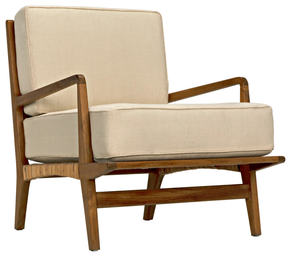 ister Chair  Teak and Rattan   Modern   Armchairs And Accent Chairs   by Sideboards and Things  Houzz