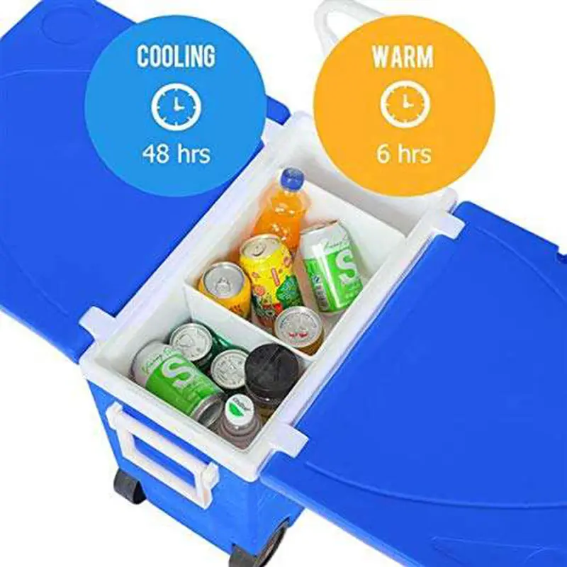 Kingpool Large Portable Outdoor Fishing Rotomolded Hard Cooler Box Set Camping Ice Chest Cooler Box With Table And Chair