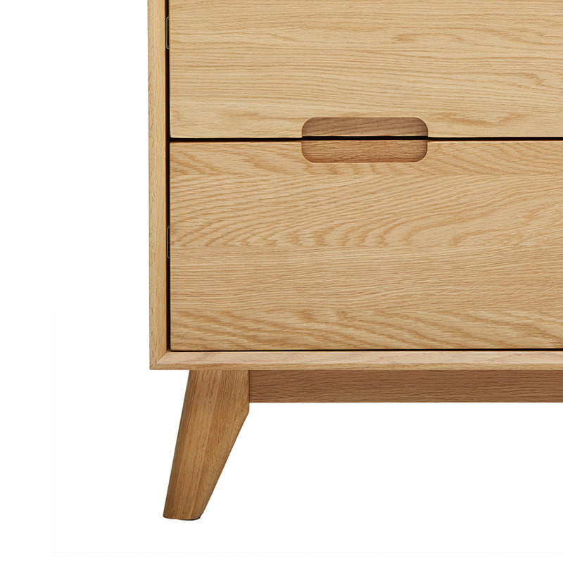 JAREL Chest of 3 Drawers 85cm Natural