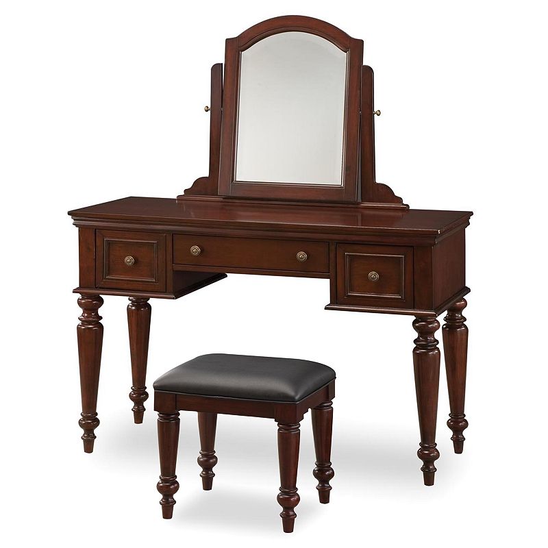 Lafayette Vanity Table With Mirror and Bench Set