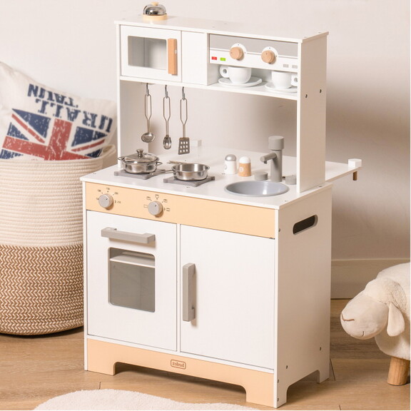 2 IN 1 DIY Wooden Kitchen Playset for Birthday Par...