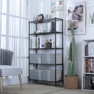 MZG Gray 5-Tier Steel Shelving (11.8 in. x 33.5 in. x 59 in.) 3085150OAG511SG