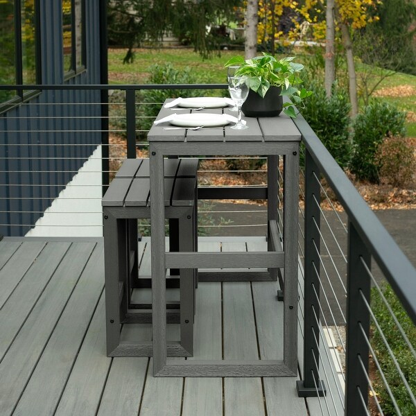 HIGHWOOD Monroe Modern CounterHeight Dining Balcony Set