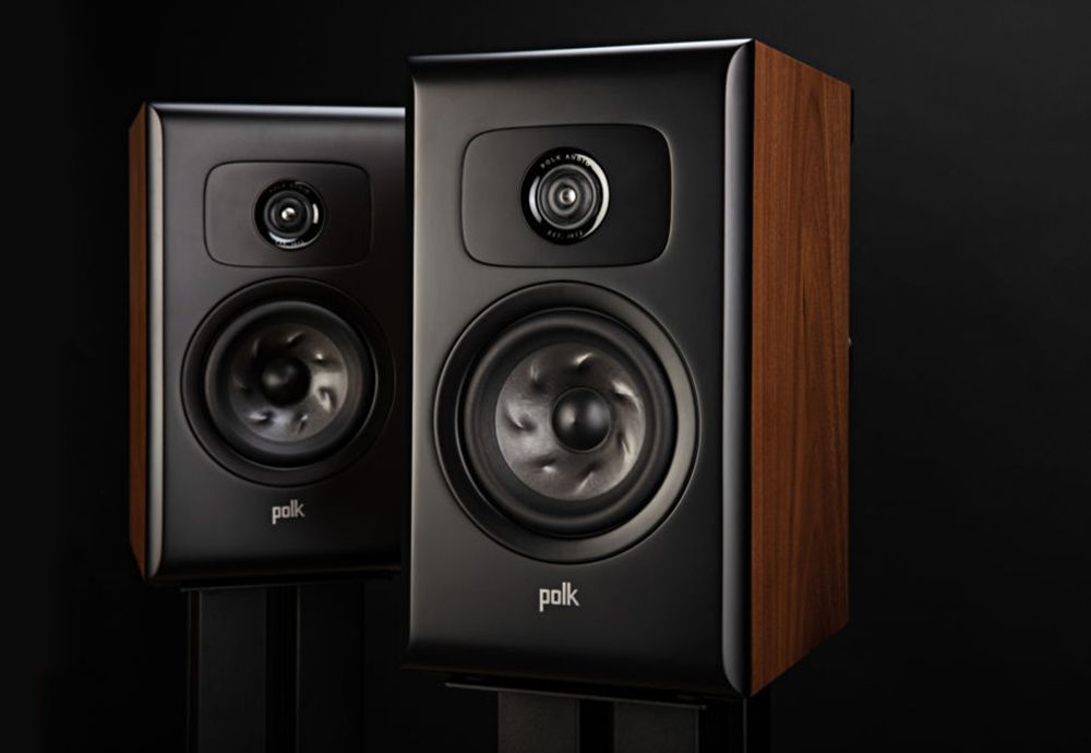 Polk Audio Legend Series L100 Premium Brown Walnut Bookshelf Speakers (Pair)