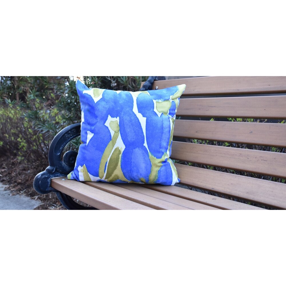 Sunset Tulip 20 inch Floral Decorative Outdoor Pillow