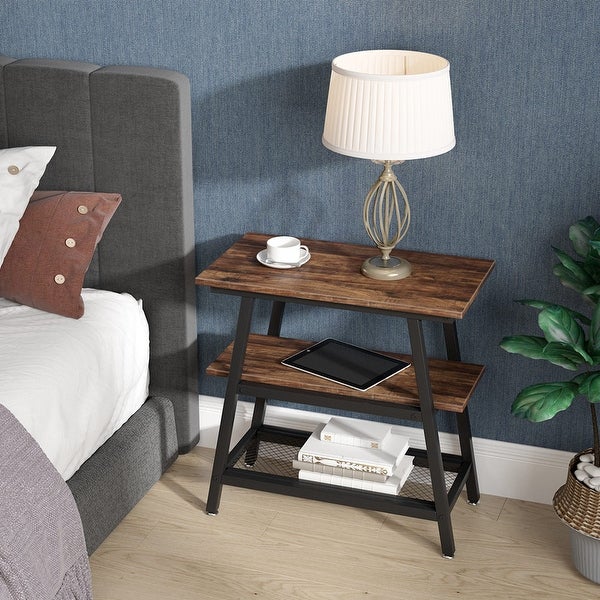 3-Tier End Side Table for Living Room Bedroom Hallway