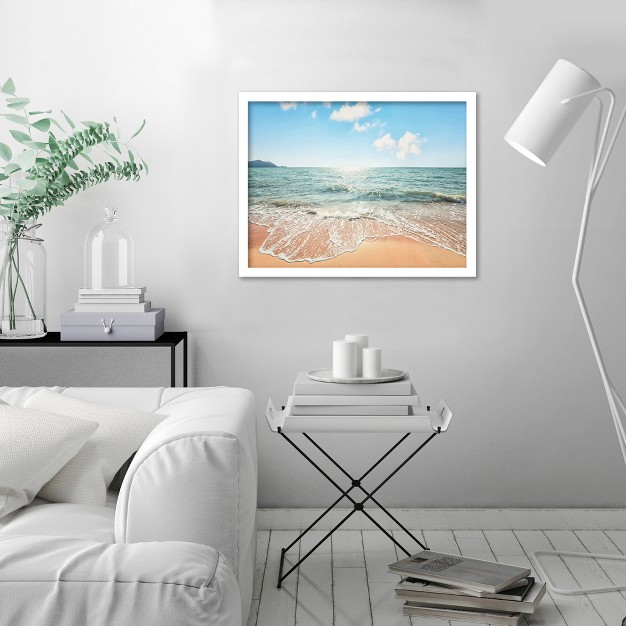 Americanflat Modern Wall Art Room Decor Beach Time By Manjik Pictures