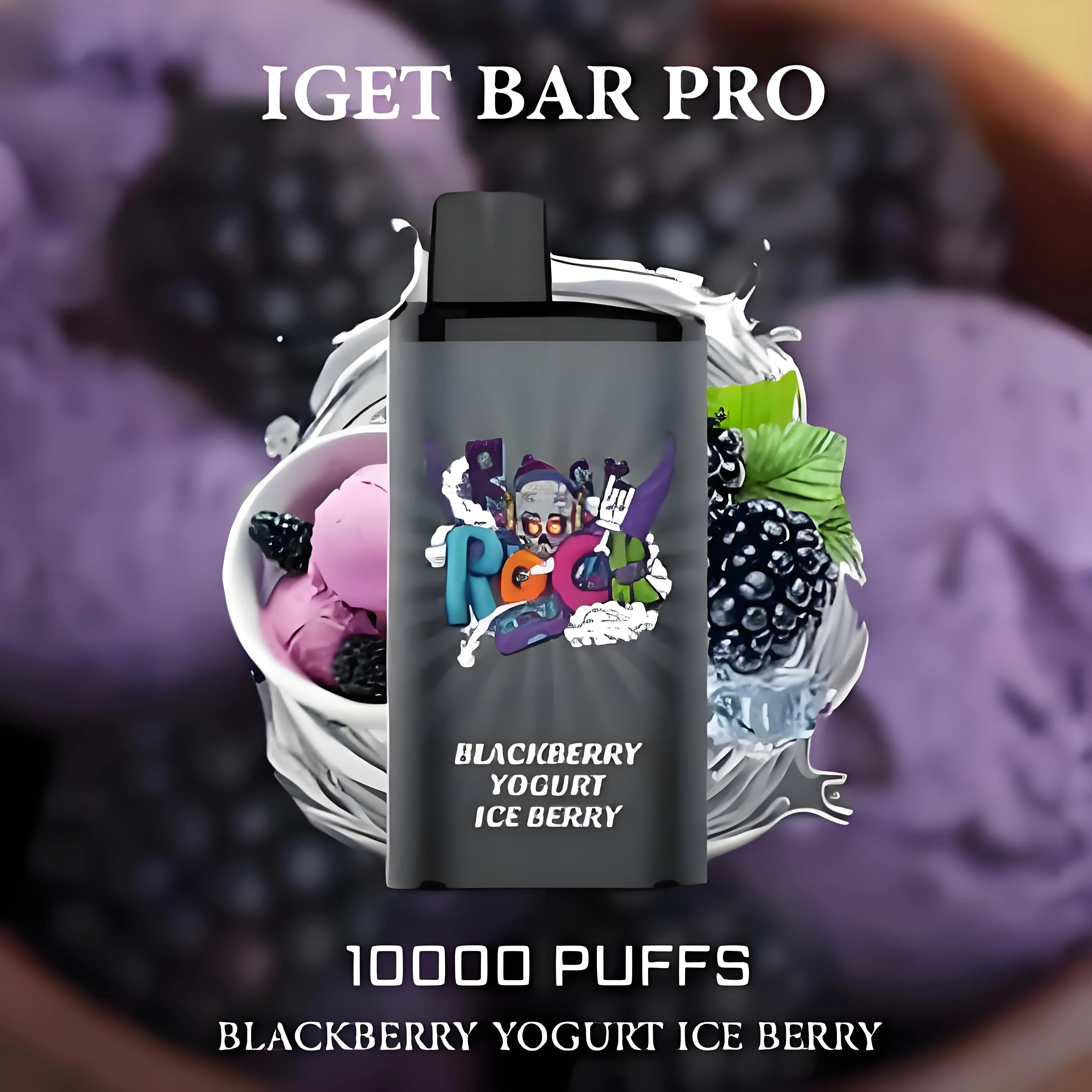 Blackberry Yogurt Ice Berry - IGET Bar Pro 10000 Puffs