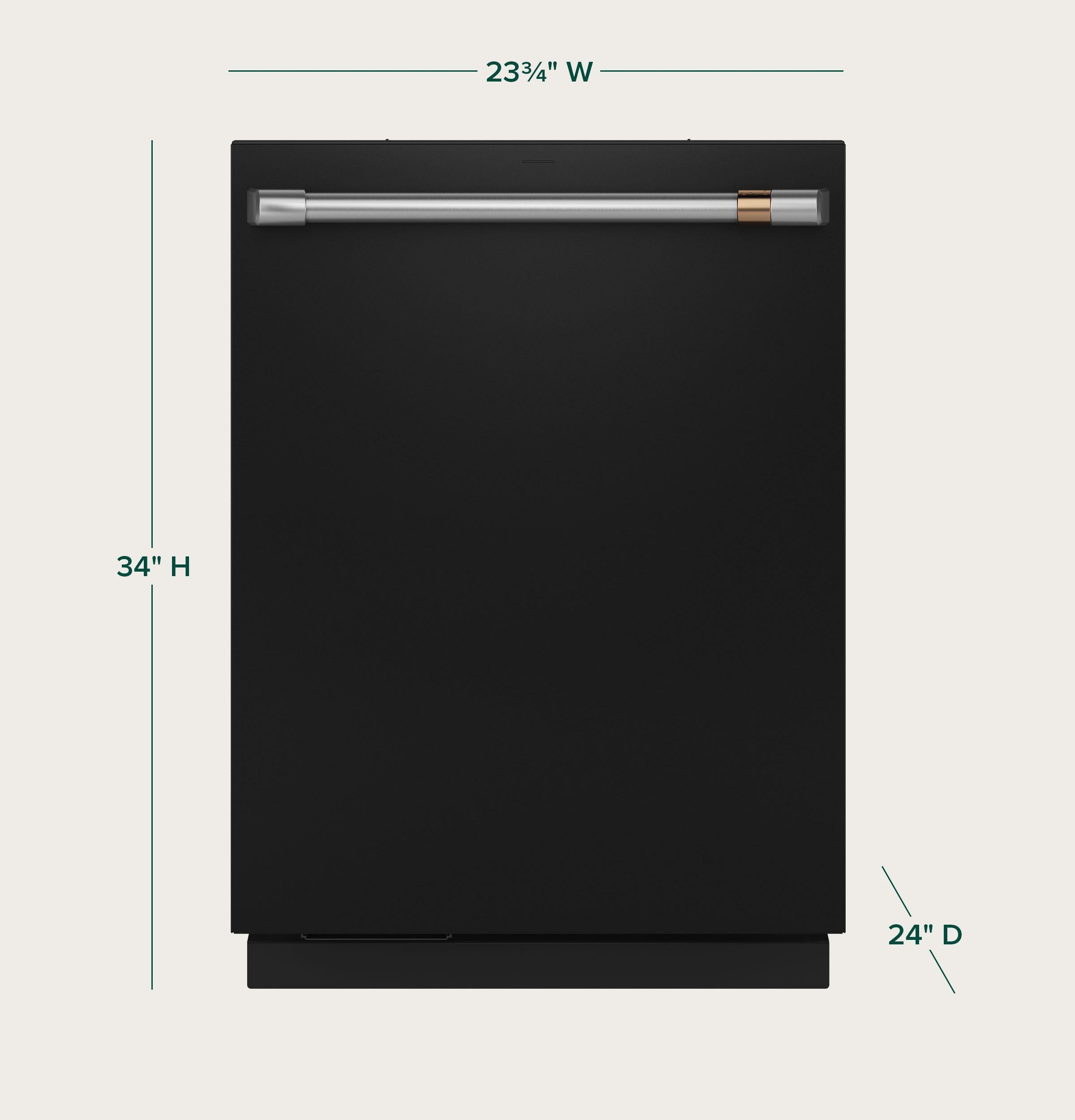 Cafe CDT888P3VD1 Café™ Customfit Energy Star Stainless Interior Smart Dishwasher With Ultra Wash Top Rack And Dual Convection Ultra Dry, Led Lights, 39 Dba