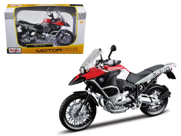 Maisto 31157r  BMW R1200GS Red and Black 1/12 Diec...