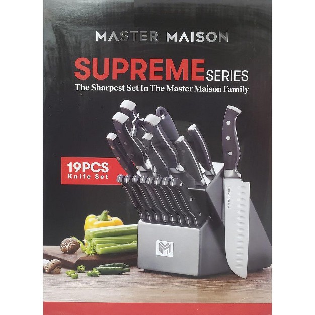  Series 19 piece High Carbon Stainless Steel Knife Set In Gray Block