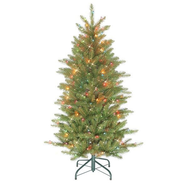 Puleo International 4.5' PreLit Slim Fraser Fir Artificial Christmas Tree