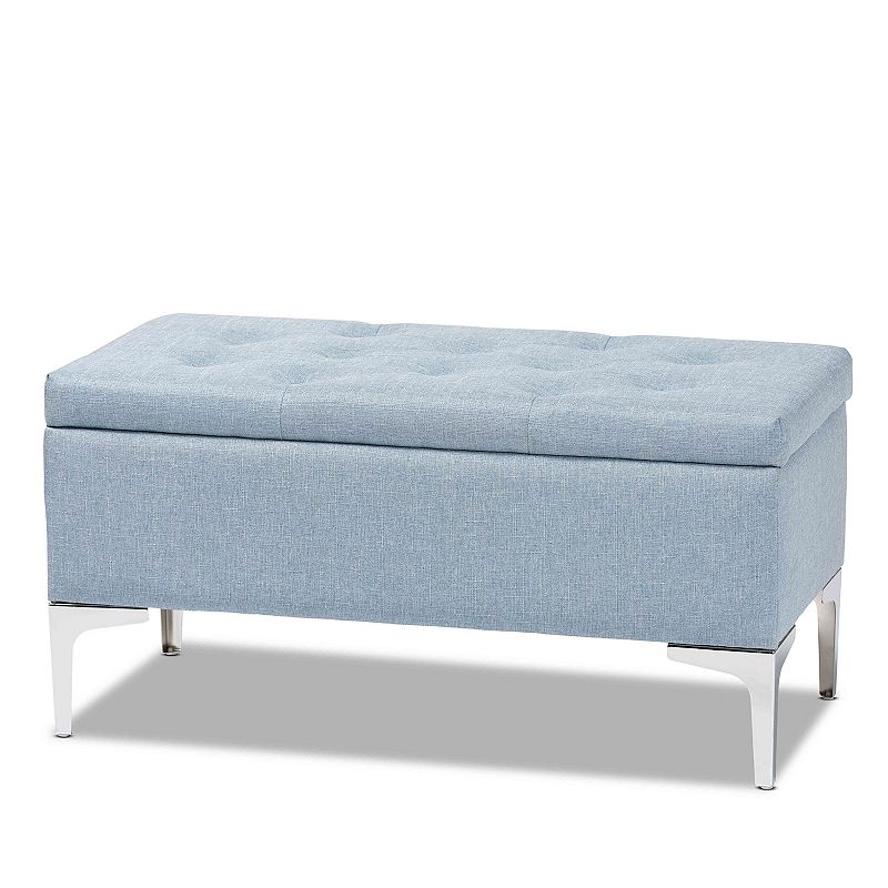 Baxton Studio Mabel Ottoman