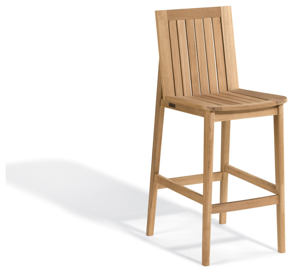 Islay Bar Chair  Teak   Midcentury   Outdoor Bar Stools And Counter Stools   by Oxford Garden  Houzz