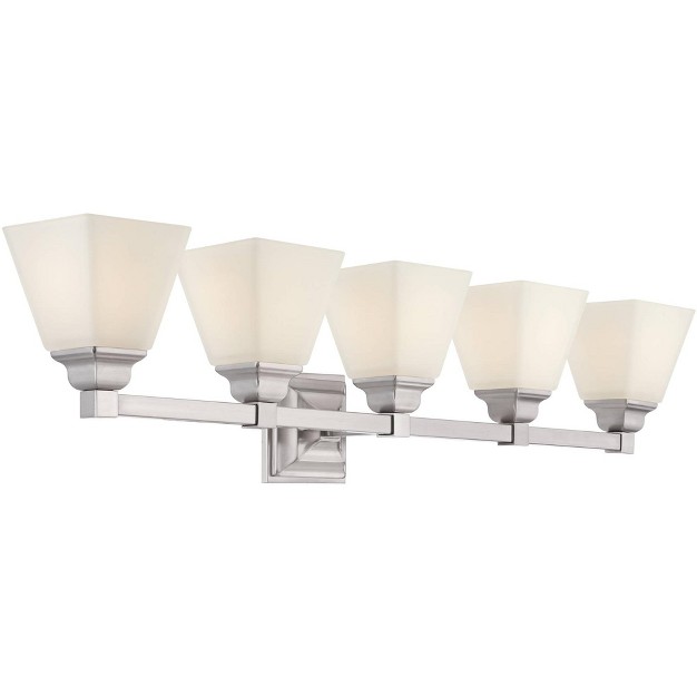 5 light Fixture Etched Opal Glass For Bedroom Bathroom Vanity Living Room House