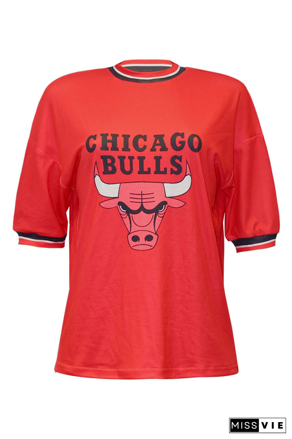 Bulls Printed Short Sleeve Graphic Tee